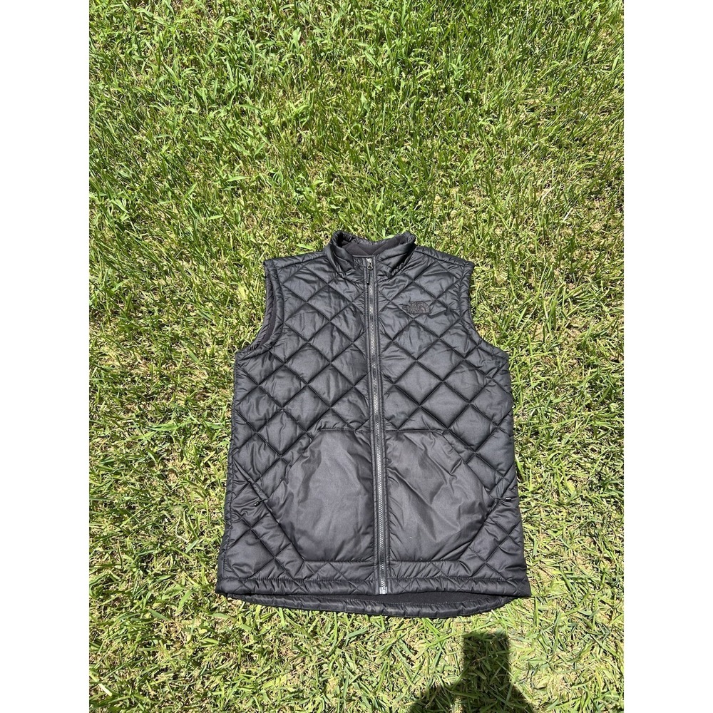 The North Face Vest Mens L Black Quilted Puffer Lightweight